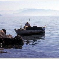 Fishing in Nissaki, Corfu