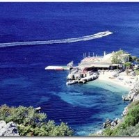 Viewing the Beach of Nissaki from the Mountain, Corfu
